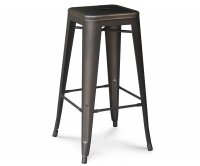 "Castore" Old Style Metal High Stool