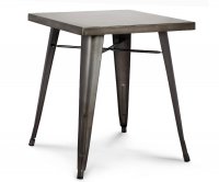 "Ares" Old Style Metal Square Table